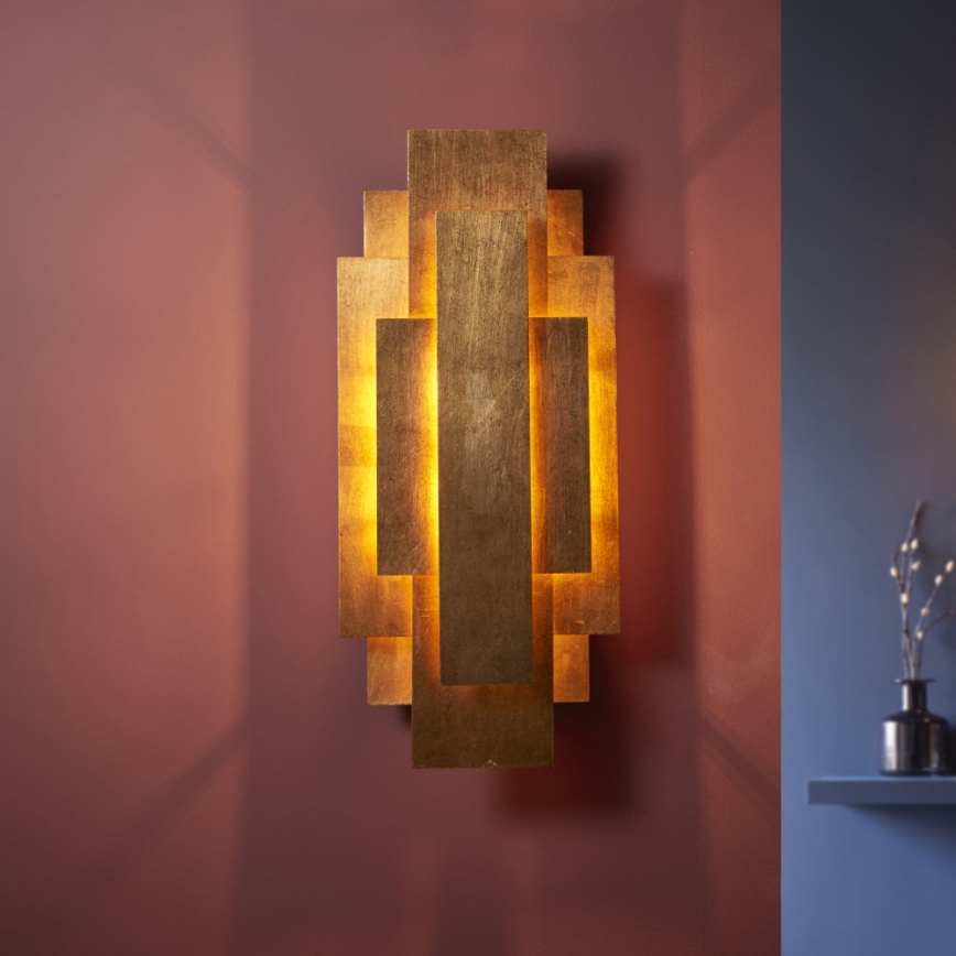Endon 90452 - Wandleuchte ALZARE 2xG9/3W/230V golden