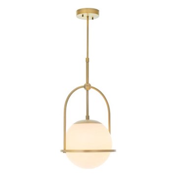 Endon 90844 - Lampadario su asta ONTARIO 1xE27/10W/230V ottone