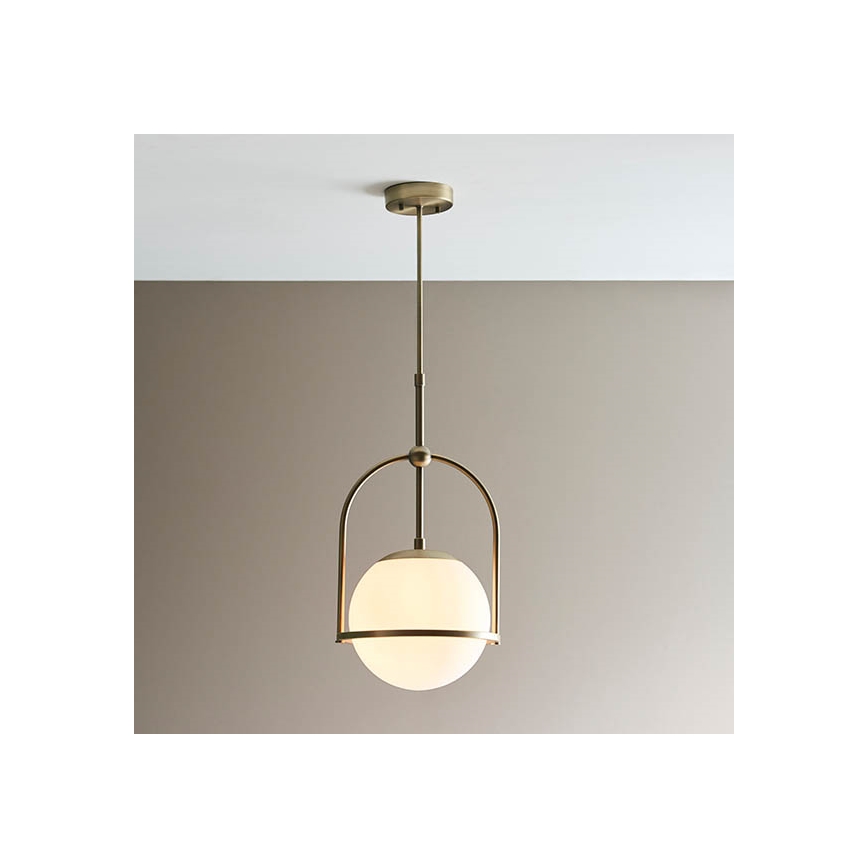 Endon 90844 - Suspension sur tige ONTARIO 1xE27/10W/230V laiton