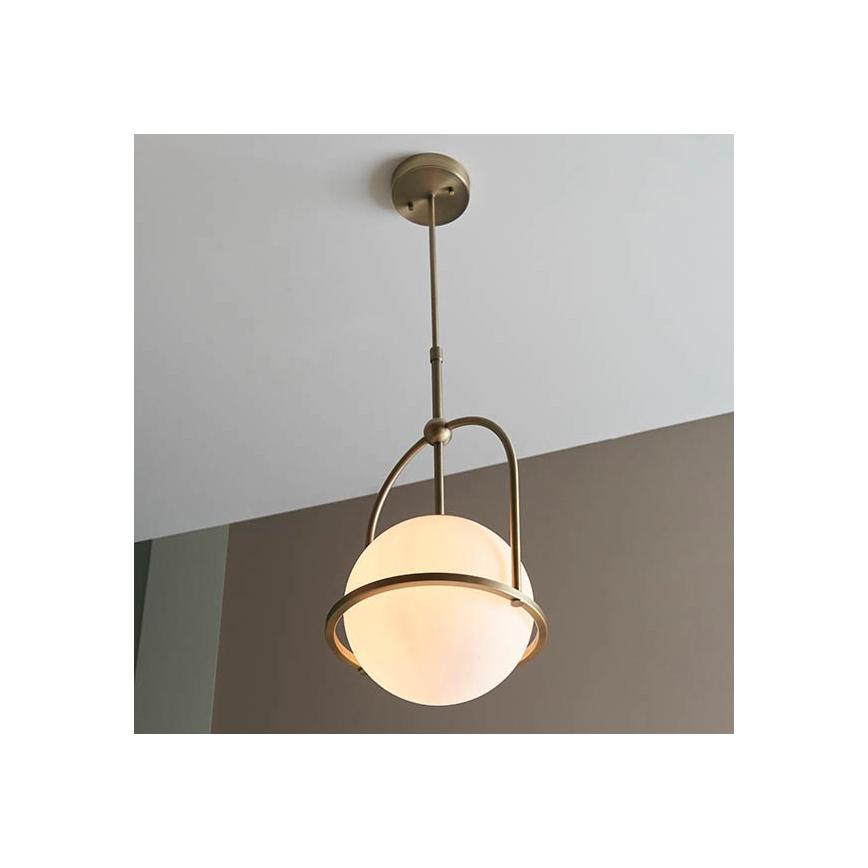 Endon 90844 - Suspension sur tige ONTARIO 1xE27/10W/230V laiton