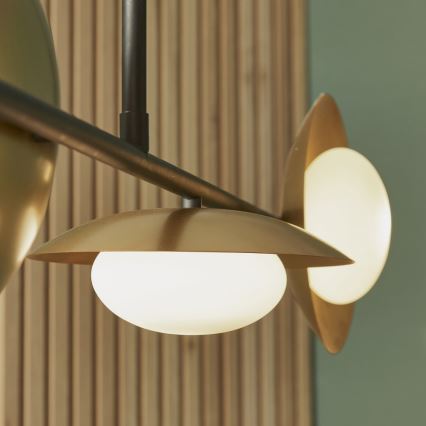 Endon 92036 - Suspension sur câble RUFFLE 4xG9/3W/230V laiton/noir