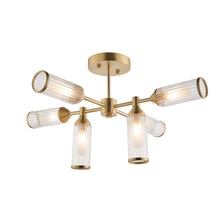 Endon 92213 - Lampadario a stelo 6xG9/3W/230V ottone