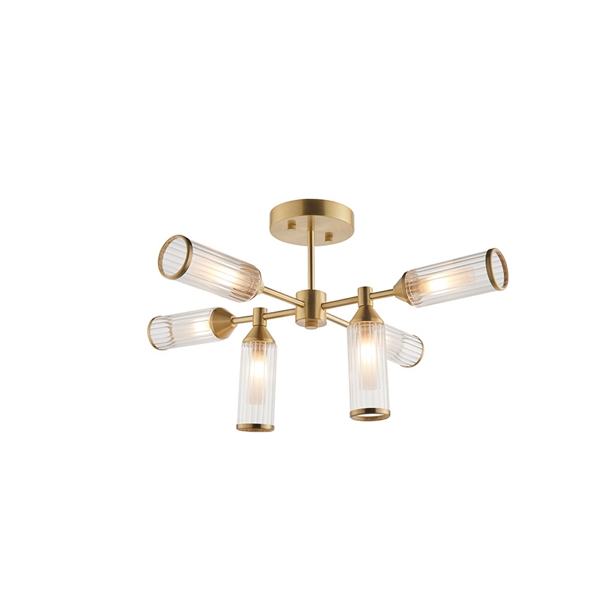 Endon 92213 - Lampadario a stelo 6xG9/3W/230V ottone