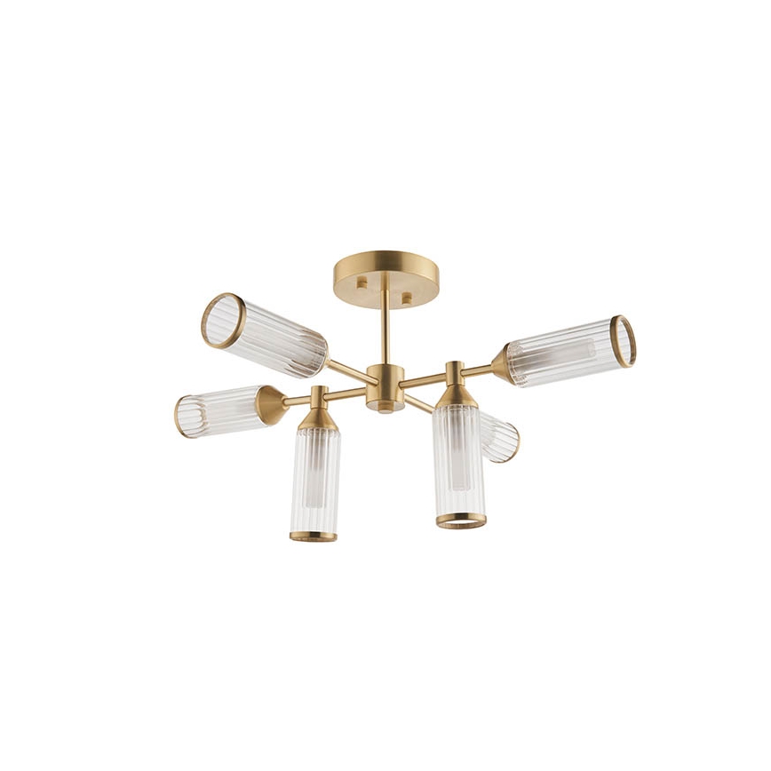 Endon 92213 - Lampadario a stelo 6xG9/3W/230V ottone