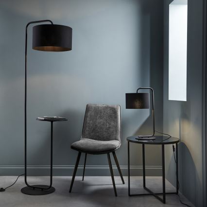 Endon 92301 - Lampada da terra LANDIS 1xE27/10W/230V nera