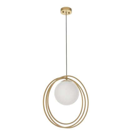 Endon 92488 - Lampadario a sospensione con cavo EMILIO 1xE27/10W/230V dorato