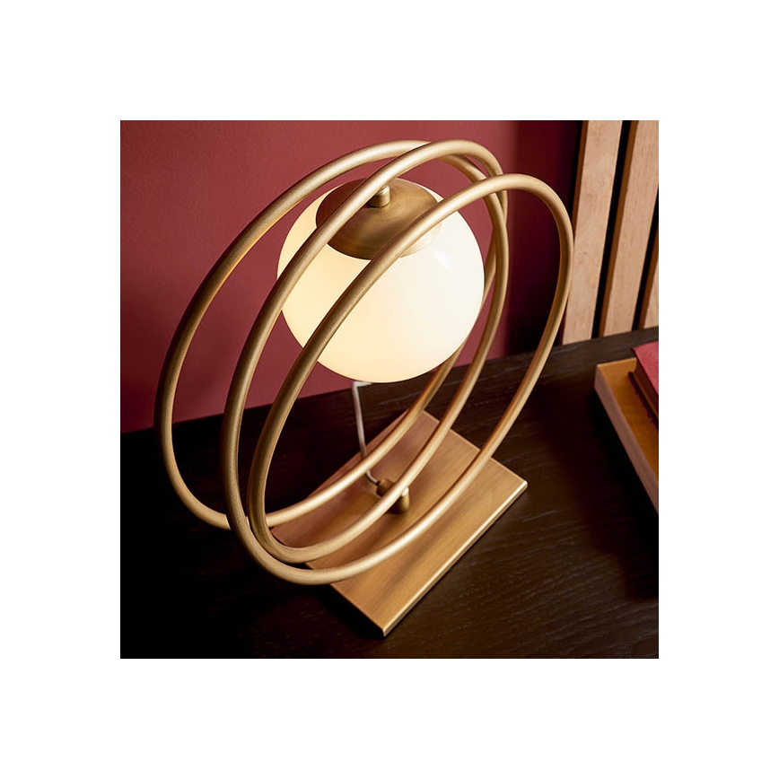 Endon 92491 - Lampada da tavolo EMILIO 1xG9/3W/230V oro/bianco