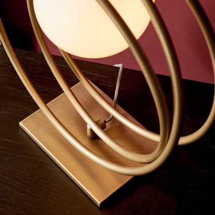 Endon 92491 - Tischleuchte EMILIO 1xG9/3W/230V gold/weiß