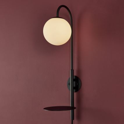 Endon 92726 - Applique murale HALO 1x G9/3W/230V noir/blanc
