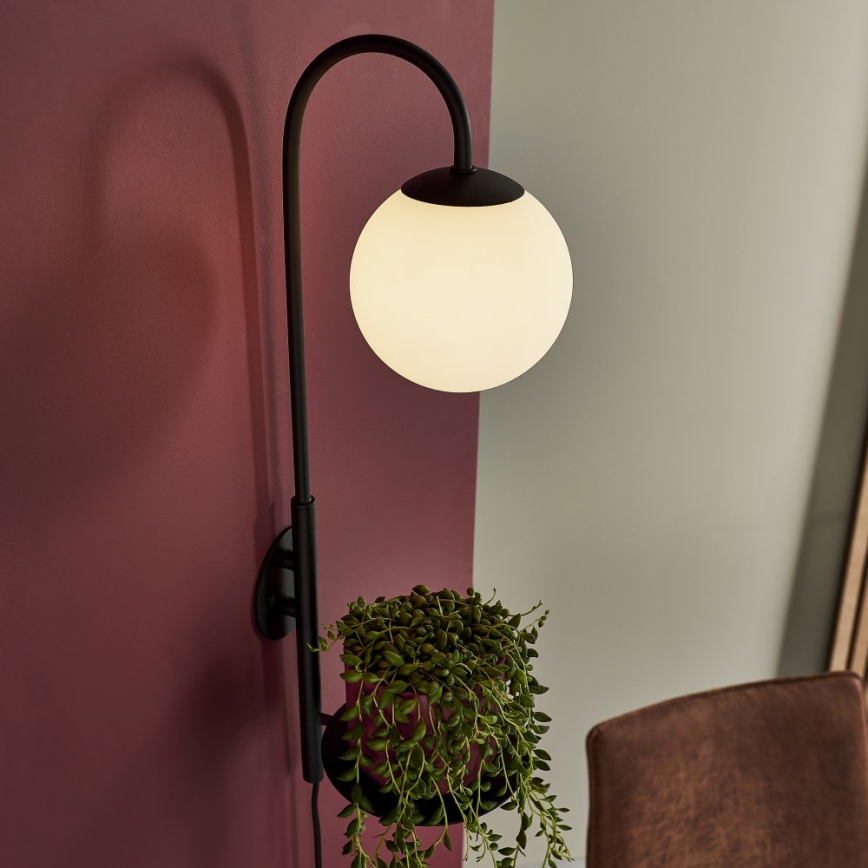 Endon 92726 - Applique murale HALO 1xG9/3W/230V noire