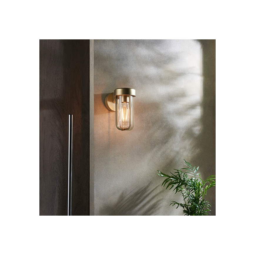 Endon 92855 - Badezimmer-Wandleuchte 1xE27/6W/230V IP44 Messing