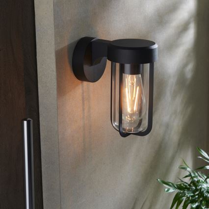 Endon 92859 - Badezimmer-Wandleuchte 1xE27/6W/230V IP44 schwarz