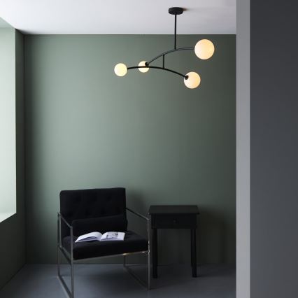Endon 92940 - Lampadario a stelo BALANCE 4xG9/3W/230V nero/bianco