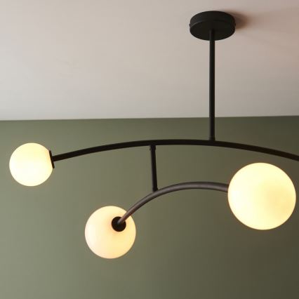 Endon 92940 - Lampadario a stelo BALANCE 4xG9/3W/230V nero/bianco