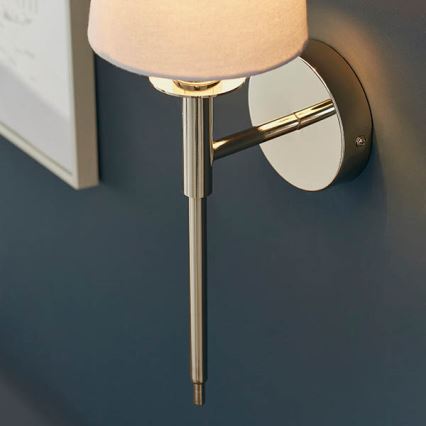 Endon 92949 - Applique murale 1xE14/6W/230V blanche/chrome brillant