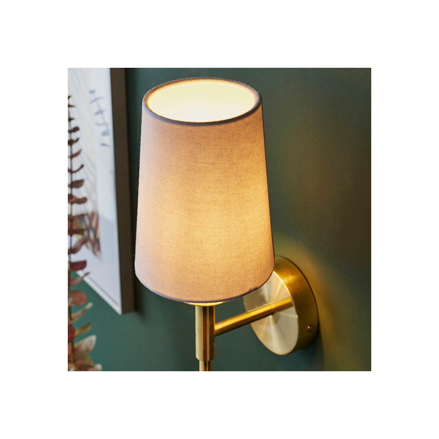Endon 92955 - Wandleuchte 1xE14/6W/230V weiß/gold