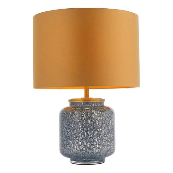 Endon 93067 - Lampada da tavolo ZINNIA 1xE27/10W/230V blu/oro