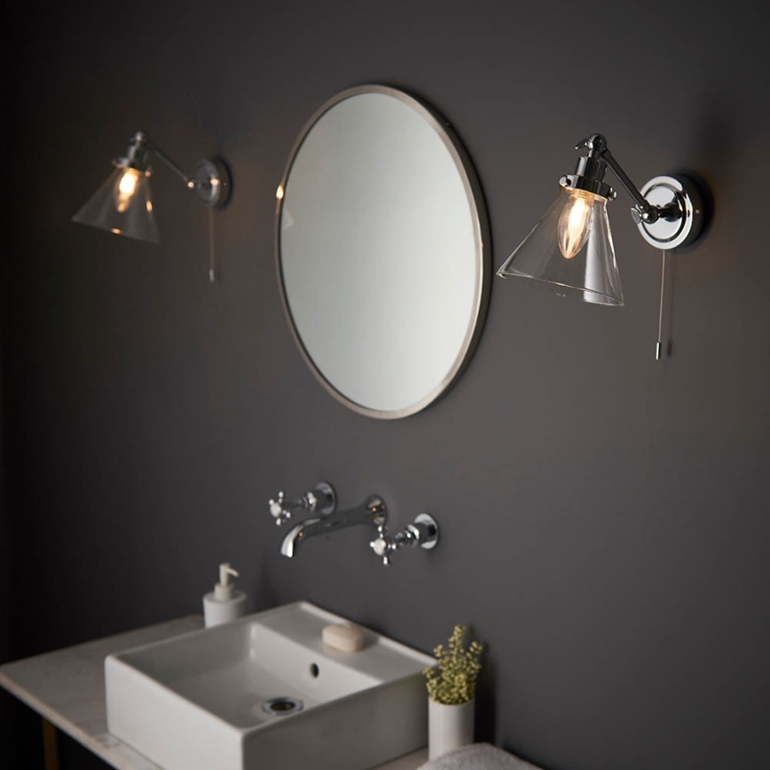 Endon 93853 - Faretto da muro per bagno FARADAY 1xG9/3W/230V IP44 cromo lucido