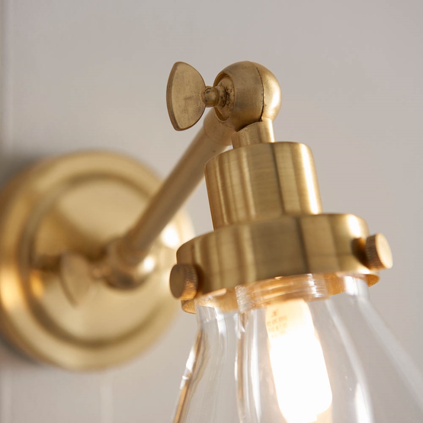 Endon 93854 - Faretto da muro per bagno FARADAY 1xG9/3W/230V IP44 oro