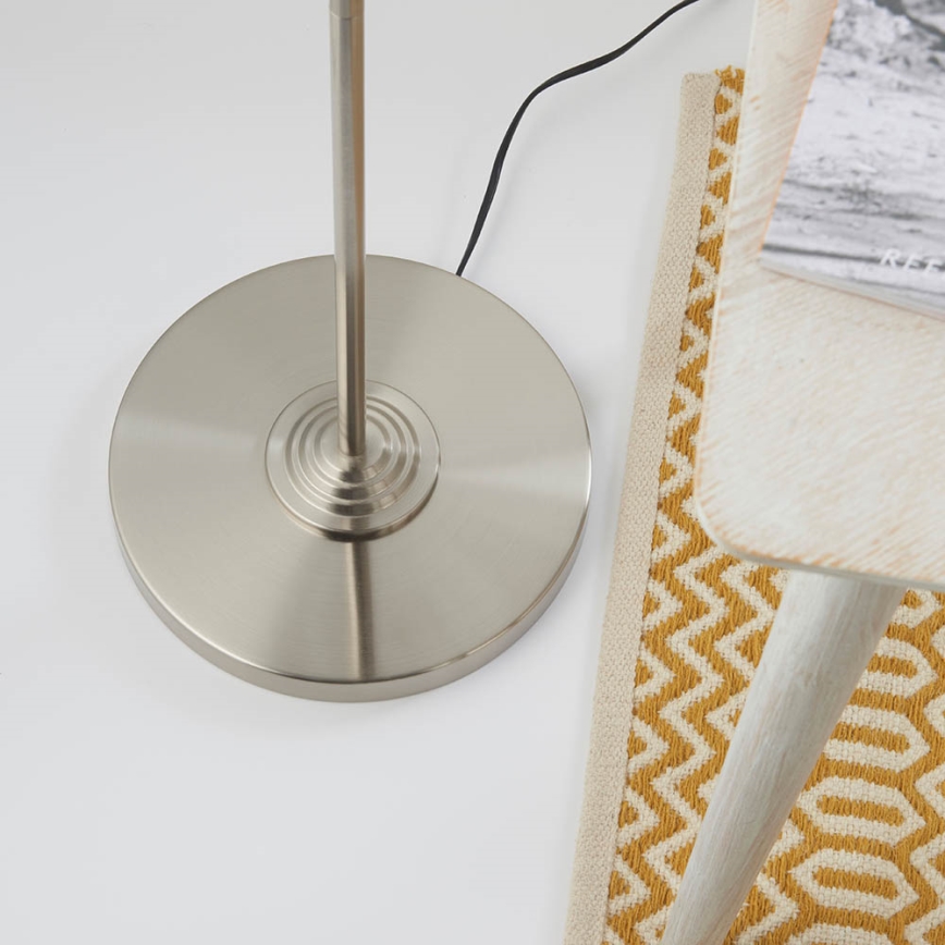 Endon 94359 - Lampada con piedistallo HIGHCLERE 3xE14/40W/230V beige/cromo lucido diametro 47 cm