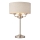 Endon 94369 - Lampada da tavolo HIGHCLERE 3xE14/18W/230V beige/cromo opaco diametro 32 cm