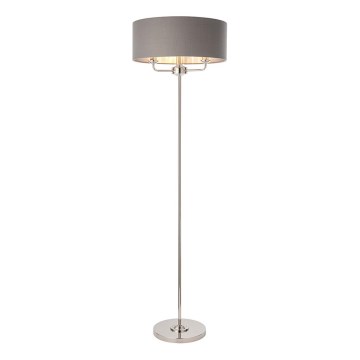 Endon 94378 - Lampadaire HIGHCLERE 1xE14/40W/230V gris/chrome brillant