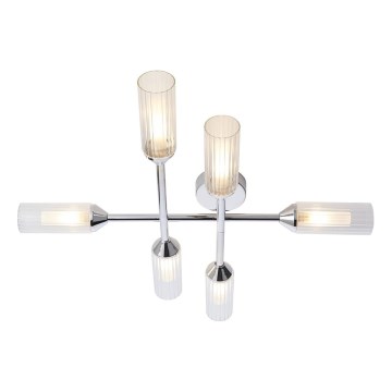 Endon 95045 - Lampadario a plafone per bagni NATORI 6xG9/3W/230V IP44 cromo lucido