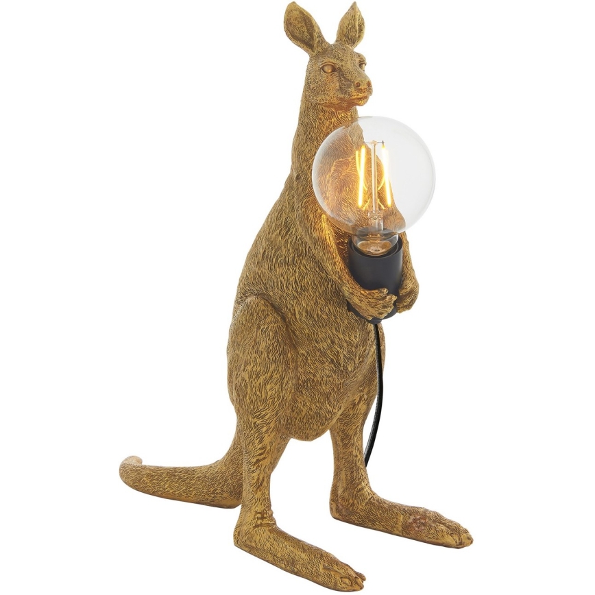 Endon 95075 - Tischlampe KANGAROO 1xE27/10W/230V goldfarben