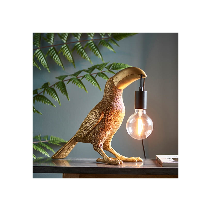 Endon 95077 - Lampe de table TOCO TOUCAN 1xE27/10W/230V doré