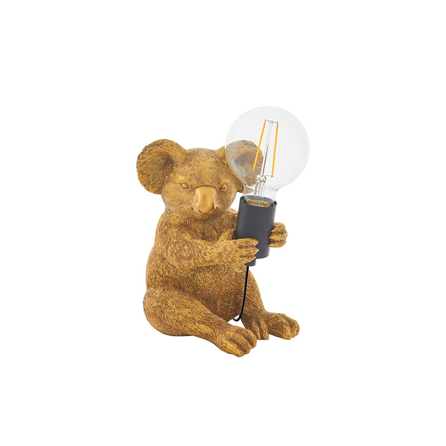 Endon 95082 - Lampada da tavolo KOALA 1xE27/10W/230V dorata