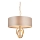 Endon 95212 - Kronleuchter an Kette 3xE27/10W/230V Ø 60 cm grau/messing