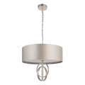 Endon 95216 - Kronleuchter an Kette 3xE27/10W/230V Ø 60 cm grau