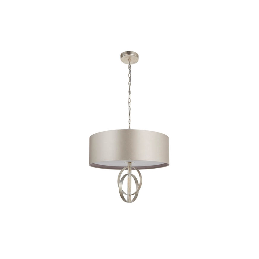 Endon 95216 - Suspension sur chaîne 3xE27/10W/230V Ø 60 cm gris