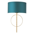 Endon 95218 - Wandleuchte 1xE27/10W/230V blau/messing