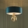 Endon 95220 - Kronleuchter an Kette 3xE27/10W/230V Ø 60 cm blau/messing