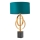 Endon 95221 - Lampe de table 1xE27/10W/230V bleu/laiton/noir