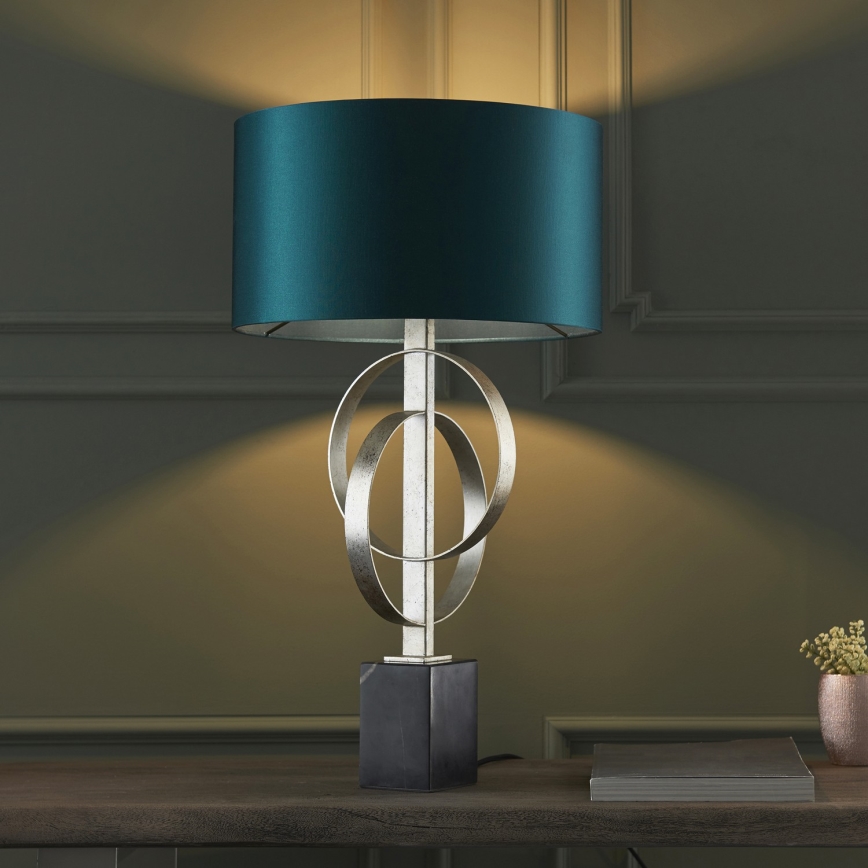 Endon 95225 - Lampe de table 1xE27/10W/230V bleu/gris/noir