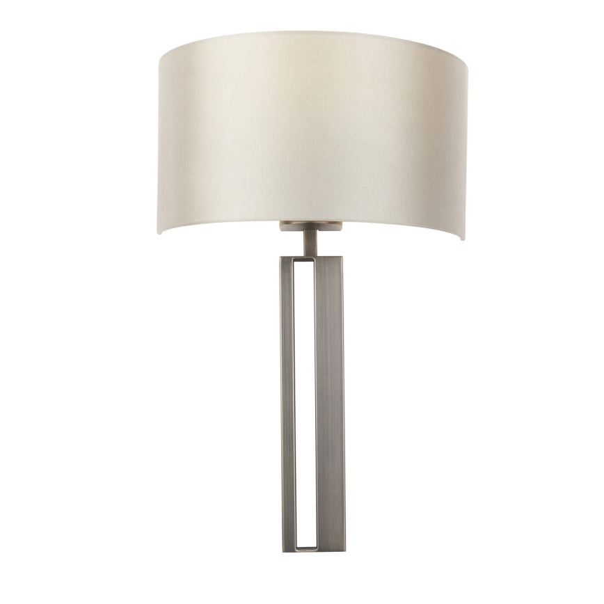 Endon 95449 - Wandleuchte 1xE27/10W/230V beige/mattchrom