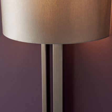 Endon 95449 - Wandleuchte 1xE27/10W/230V beige/mattchrom