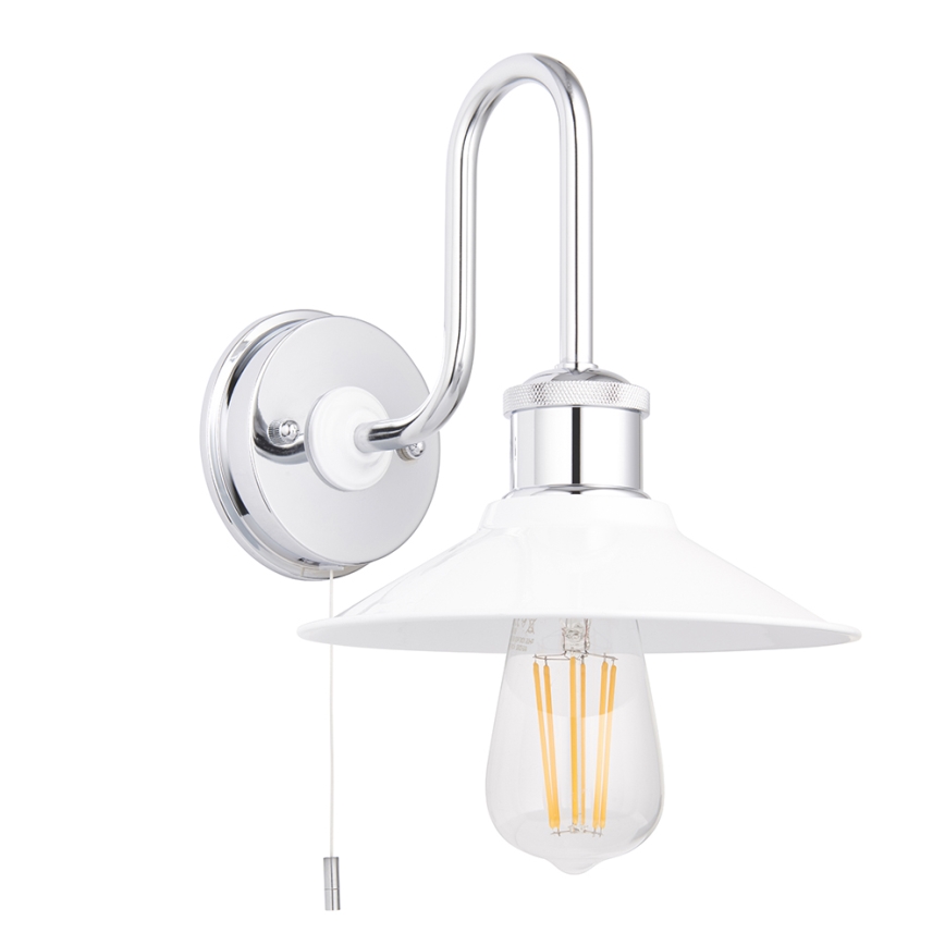 Endon 95508 - Applique murale pour salle de bains MARIS 1xE27/6W/230V IP44 chrome brillant/blanc