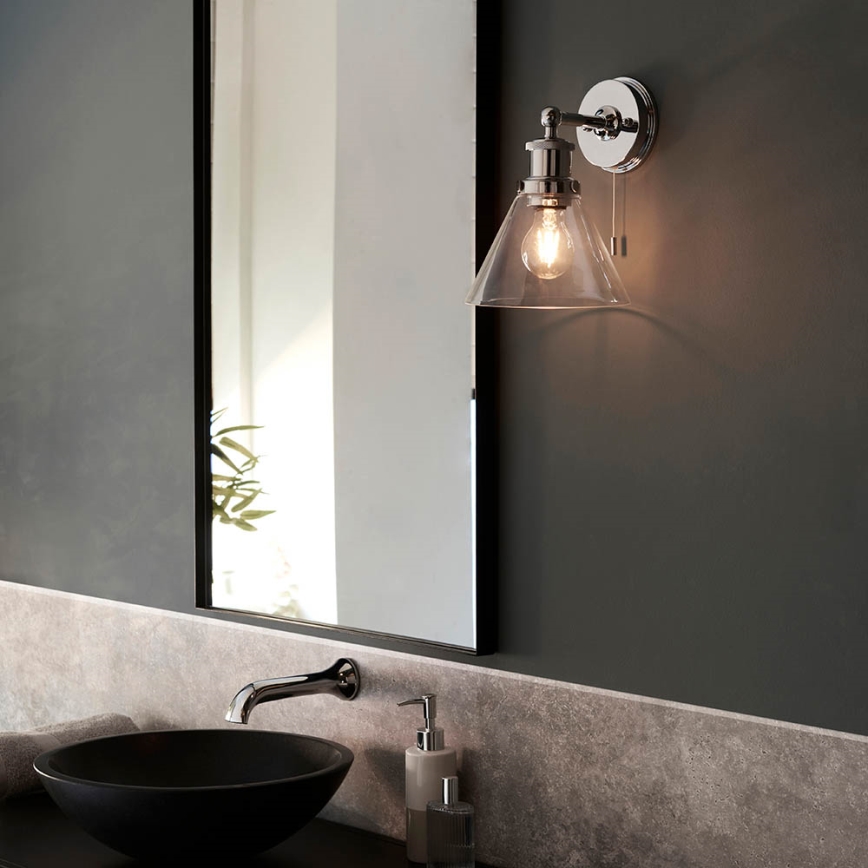 Endon 95513-  Badezimmer-Wandspot TOULON 1xE27/10W/230V IP44 Hochglanzchrom