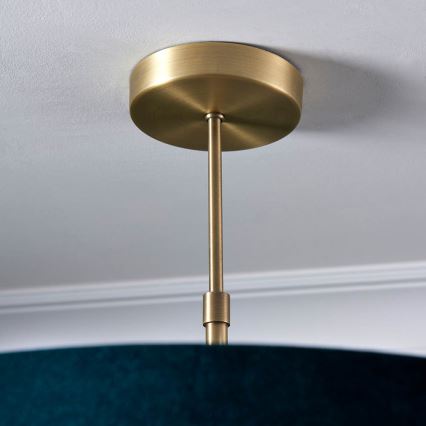 Endon 95839 - Lampadario a sospensione con supporto rigido HAYFIELD 3xE27/40W/230V ottone/verde