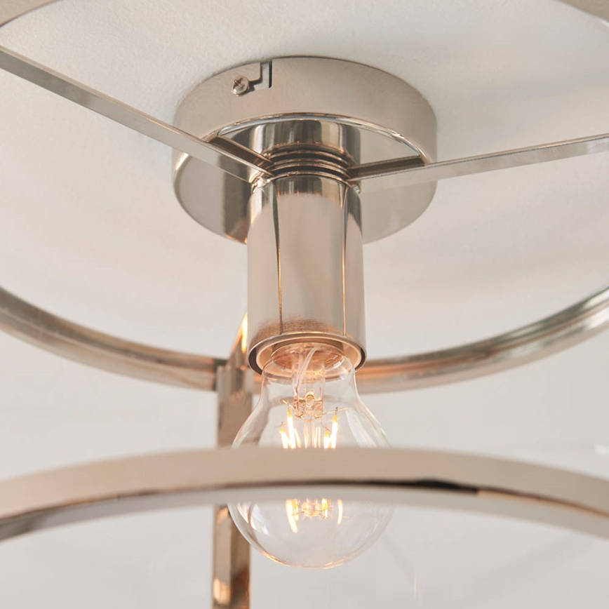 Endon 96150 - Deckenleuchte HOPTON 1xE27/10W/230V glänzender Chrom