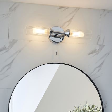 Endon 97172 - Applique da parete per bagno NATORI 2xG9/3W/230V IP44 cromo lucido