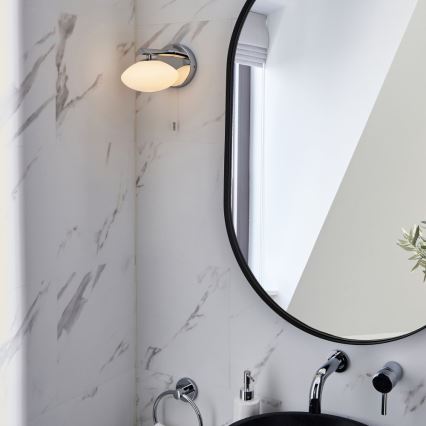 Endon 97181 - Applique da bagno MOBIAS 1xG9/3W/230V IP44 cromo lucido/bianco
