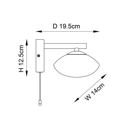 Endon 97181 - Applique da bagno MOBIAS 1xG9/3W/230V IP44 cromo lucido/bianco