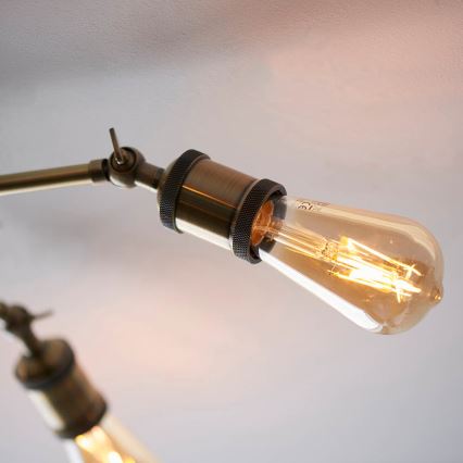 Endon 97244 - Lampada a 5 faretti HAL 5xE27/40W/230V in ottone