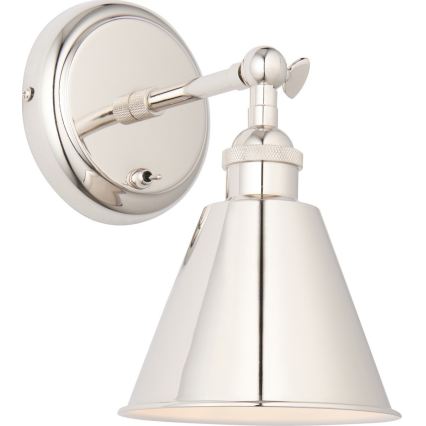 Endon 98716 - Wandspot HALLE 1xE14/40W/230V glänzender Chrom