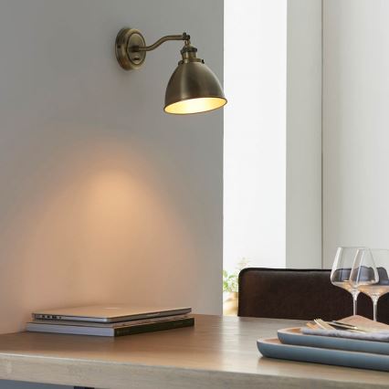 Endon 98746 - Spot mural FRANKLIN 1xE14/7W/230V laiton