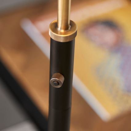 Endon 98748 - Lampadaire FRANKLIN 1xE27/10W/230V laiton/noir